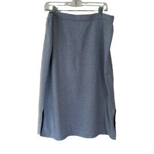 Vince Camuto Knit Jersey Midi Skirt - Gray Skies, Size XL